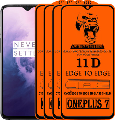 CYOR Edge To Edge Tempered Glass for ONEPLUS 7(Pack of 4)