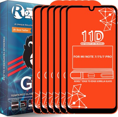 Roxel Edge To Edge Tempered Glass for FOR REDMI NOTE 7, REDMI NOTE 7S, REDMI NOTE 7 PRO, VIVO S1, VIVO S1 PRO, VIVO Z1X, VIVO V11, VIVO V11i, Vivo V11 Pro(Pack of 6)