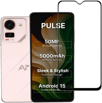 DSCASE Edge To Edge Tempered Glass for Ai+ Pulse, Ai+ Nova 5G(Pack of 1)