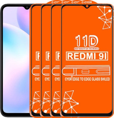 CYOR Edge To Edge Tempered Glass for REDMI 9I(Pack of 4)