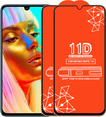 Qyist Edge To Edge Tempered Glass for Infinix Note 12I(Pack of 2)