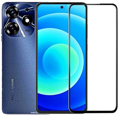 FwellT Edge To Edge Tempered Glass for Tecno Spark 10 Pro Moon Explorer Edition(Pack of 1)
