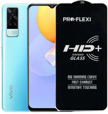 SM Styles Edge To Edge Tempered Glass for Vivo Y31(Pack of 1)