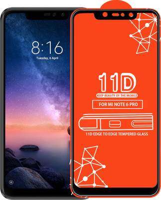 Roxel Edge To Edge Tempered Glass for Mi Redmi Note 6 Pro(Pack of 1)