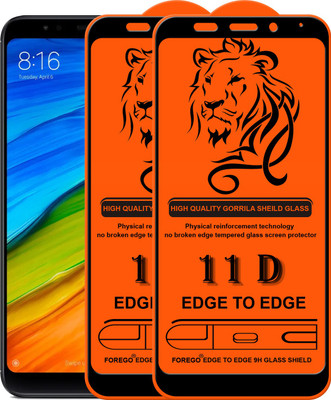 Forego Edge To Edge Tempered Glass for Mi Redmi Note 5(Pack of 2)