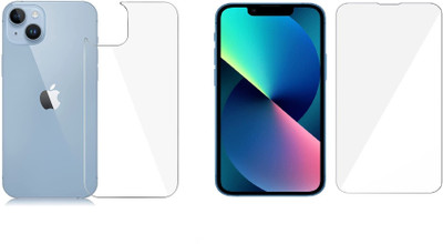 RADHYA Front and Back Tempered Glass for Apple iPhone 14 Plus (Transprent) (6.68)(Pack of 2)