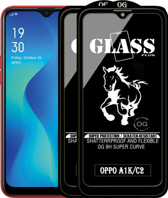 PFOAM Edge To Edge Tempered Glass for REALME C2(Pack of 2)