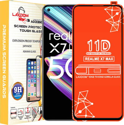 Laxdom Edge To Edge Tempered Glass for REALME X7 MAX(Pack of 1)