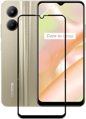 Caseline Edge To Edge Tempered Glass for realme c33 ,Realme c33 ,Realme C33(Pack of 1)