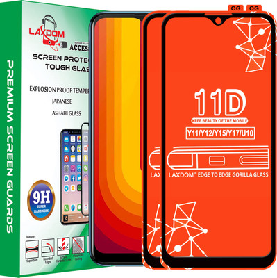 Laxdom Edge To Edge Tempered Glass for VIVO U10(Pack of 2)
