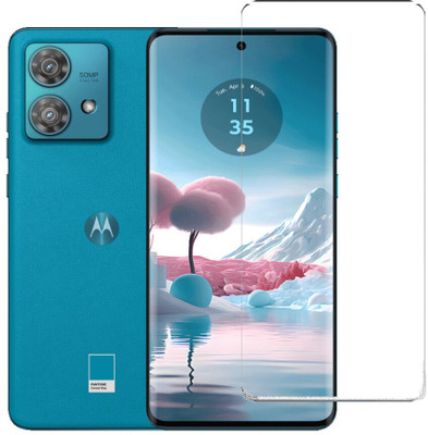 VISHZONE Edge To Edge Tempered Glass for MOTOROLA Edge 40 Neo, MOTO Edge 40 Neo(Pack of 1)