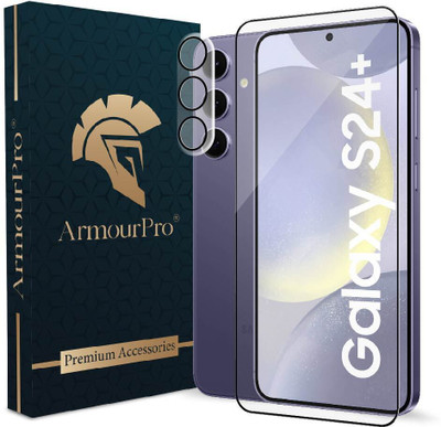 ArmourPro Edge To Edge Tempered Glass for Samsung Galaxy S24 Plus 5G, Samsung Galaxy S24 Plus, Samsung S24 Plus 5G, ( 1 OG Black Tempered Glass with 1 Black Border Crystal Clear Camera Lens )(Pack of 2) ArmourPro Edge To Edge Tempered Glass for Samsung Galaxy S24 Plus 5G, Samsung Galaxy S24 Plus, Samsung S24 Plus 5G, ( 1 OG Black Tempered Glass with 1 Black Border Crystal Clear Camera Lens )(Pack of 2)