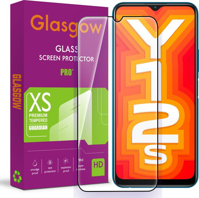 Glasgow Edge To Edge Tempered Glass for Vivo Y12a, Vivo Y12s, Vivo Y12s 2021(Pack of 1)