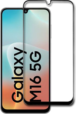 NKCASE Edge To Edge Tempered Glass for Samsung Galaxy M16 5G(Pack of 1)