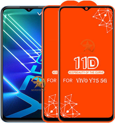SEVEN7STAR Edge To Edge Tempered Glass for VIVO Y75 5G(Pack of 2)