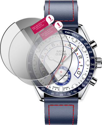 EZGER Edge To Edge Tempered Glass for fire boltt moonwatch(Pack of 2)