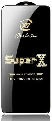 MAFAI Edge To Edge Tempered Glass for Super X REALME C55(Pack of 1)