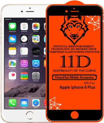 DeepzHub Edge To Edge Tempered Glass for Apple iPhone 6 Plus(Pack of 1)