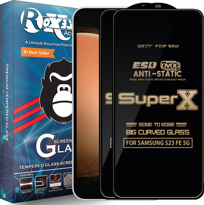 Roxel Edge To Edge Tempered Glass for SAMSUNG S23 FE 5G(Pack of 2)