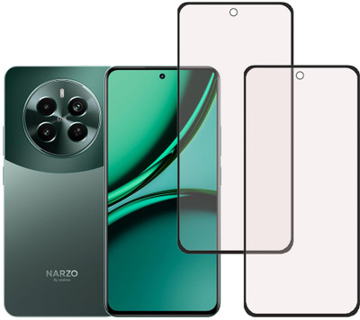 VAYUVAULT Edge To Edge Tempered Glass for realme Narzo 70 Pro 5G(Pack of 2)