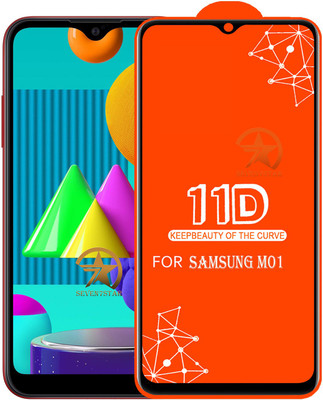 SEVEN7STAR Edge To Edge Tempered Glass for Samsung Galaxy M01(Pack of 1)