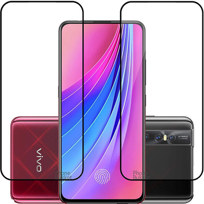 NIMMIKA ENTERPRISES Edge To Edge Tempered Glass for Vivo V15 Pro D+ Tempered Glass(Pack of 2)