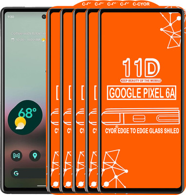 CYOR Edge To Edge Tempered Glass for GOOGLE PIXEL 6A(Pack of 5)