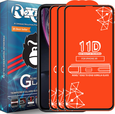 Roxel Edge To Edge Tempered Glass for Apple iPhone XR(Pack of 3)