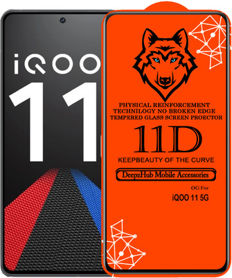 DeepzHub Edge To Edge Tempered Glass for IQOO 11 5G(Pack of 1)