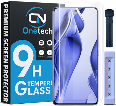 OneTech Edge To Edge Tempered Glass for Vivo V50 5G / V50e 5G 9H Hardness, UV Advanced HD+ Screen Protector(Pack of 1)