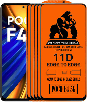 GDMA Edge To Edge Tempered Glass for POCO F4 5G(Pack of 5)