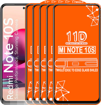 TWIGLO Edge To Edge Tempered Glass for REDMI NOTE 10S(Pack of 5)