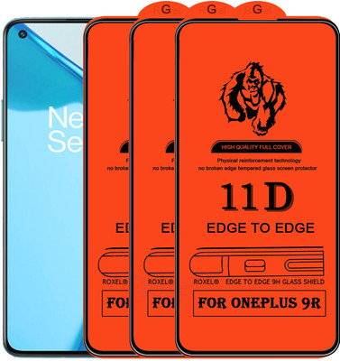 NaturalBuy Edge To Edge Tempered Glass for Oneplus 9R-11D(Pack of 3)
