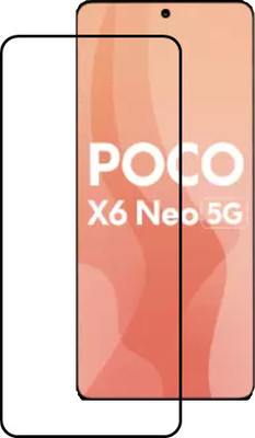 SMARTCASE Edge To Edge Tempered Glass for POCO X6 Neo 5G(Pack of 1)
