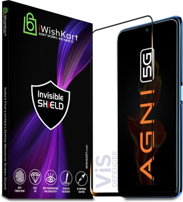 iWishKart Edge To Edge Tempered Glass for LAVA AGNI, Lava Agni 5g, military grade gorilla glass(Pack of 1)