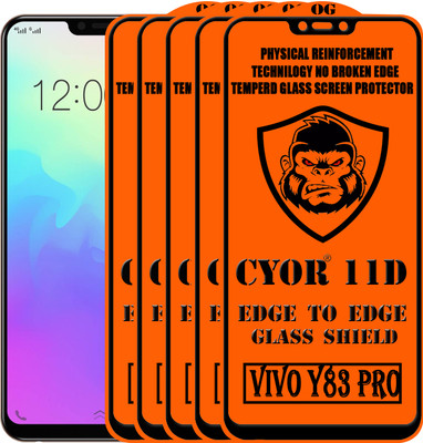 CYOR Edge To Edge Tempered Glass for VIVO Y83 PRO(Pack of 5)
