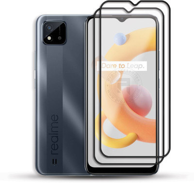 PROACCS Edge To Edge Tempered Glass for REALME C11 (2021)(Pack of 2)