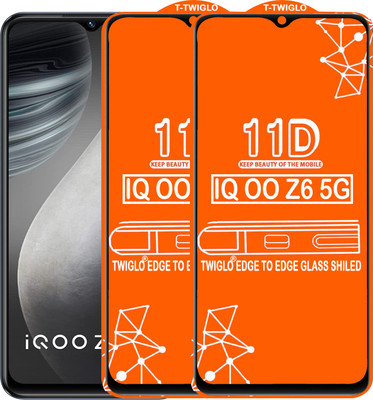 Flipkart SmartBuy Edge To Edge Tempered Glass for IQOO Z6 5G(Pack of 2)