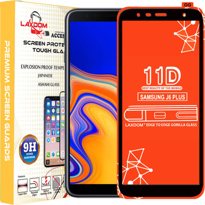 Laxdom Edge To Edge Tempered Glass for SAMSUNG GALAXY J6 PLUS(Pack of 1)