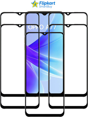 Flipkart SmartBuy Edge To Edge Tempered Glass for OPPO A77 2022(Pack of 5)