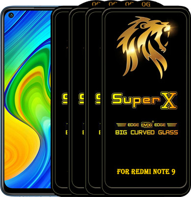 PFOAM Edge To Edge Tempered Glass for REDMI NOTE 9(Pack of 4)