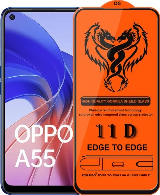 Forego Edge To Edge Tempered Glass for OPPO A55 4G(Pack of 1)