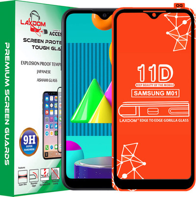 Laxdom Edge To Edge Tempered Glass for SAMSUNG GALAXY M01(Pack of 1)