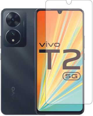 SM Styles Edge To Edge Tempered Glass for Vivo T2 5G(Pack of 1)