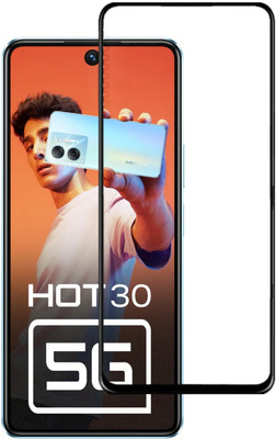 Caseline Edge To Edge Tempered Glass for Infinix HOT 30 5G(Pack of 1)