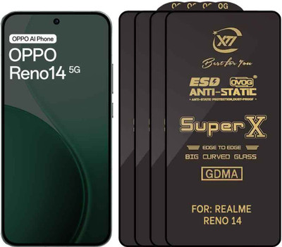 GDMA Edge To Edge Tempered Glass for OPPO RENO 14(Pack of 4)