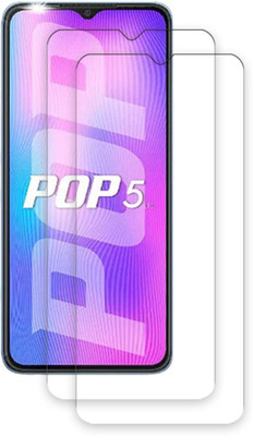 ARBAN Edge To Edge Tempered Glass for Tecno Pop 5 LTE TEMPERED GUARD FRONTP2(Pack of 2)