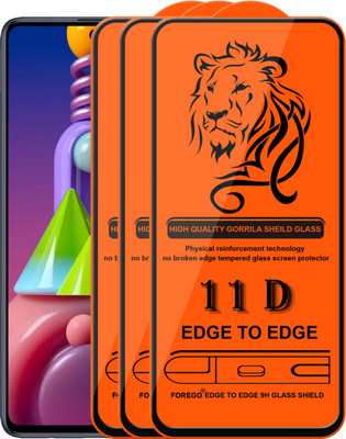 Forego Edge To Edge Tempered Glass for Samsung Galaxy M51(Pack of 3)