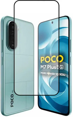 GDBUY Edge To Edge Tempered Glass for POCO M7 Plus 5G(Pack of 1)
