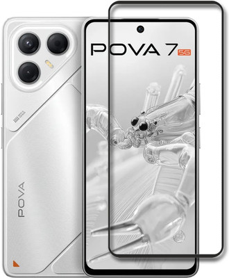 INFINITYWORLD Edge To Edge Tempered Glass for Tecno Pova 7 5G(Pack of 1)